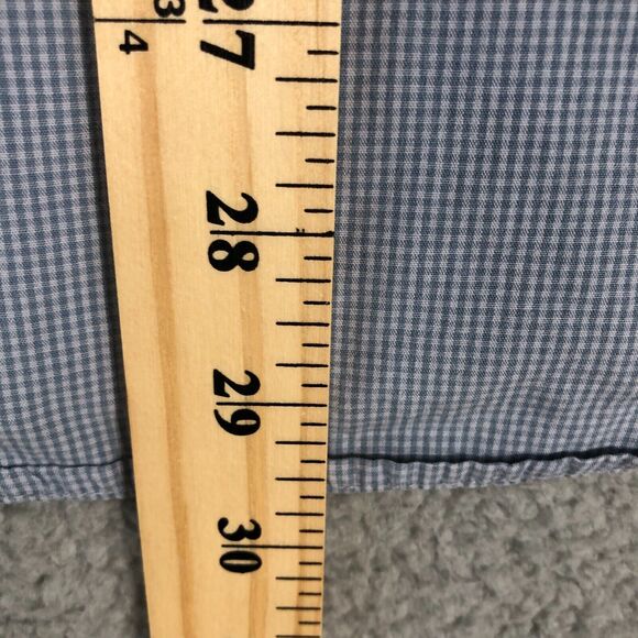 Perry‎ Ellis Shirt Mens Medium Blue Preppy Oxford Button Up Collar Long Sleeve - Picture 6 of 6